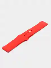 Красный силиконовый ремешок для Xiaomi Amazfit Bip / Huawei / Samsung, 20 мм / 22 мм, с кнопкой