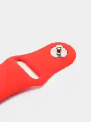 Красный силиконовый ремешок для Xiaomi Amazfit Bip / Huawei / Samsung, 20 мм / 22 мм, с кнопкой