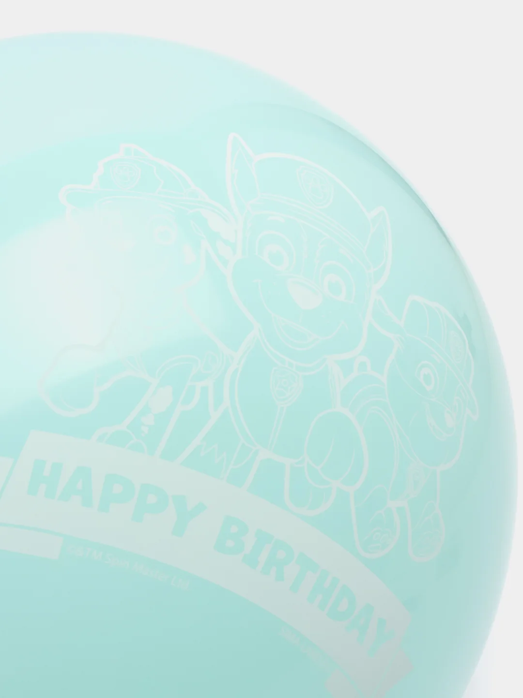 Голубой воздушные шары "Happy birthday. Щенячий патруль"