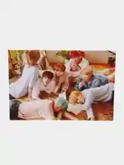 Лимонный конверт подарочный для денег с фото открыткой k-pop "BTS"