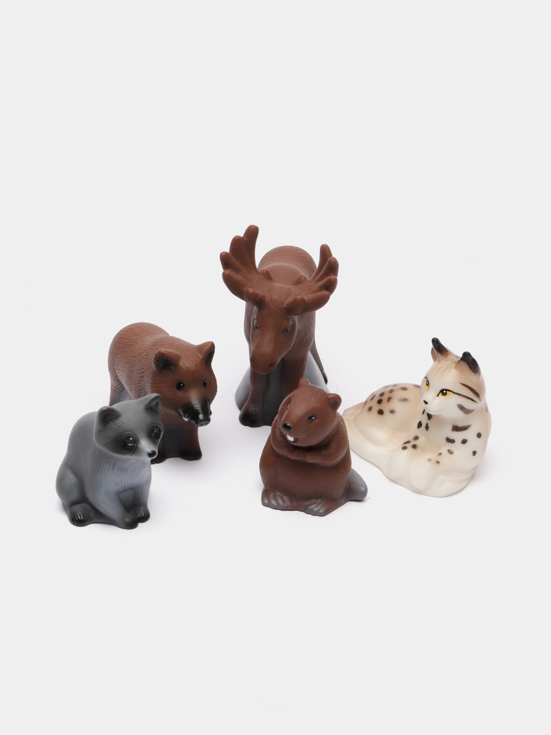 Набор игрушек ПВХ Весна Животные тайги и леса, 5 фигурок купить по цене 534  ₽ в интернет-магазине KazanExpress