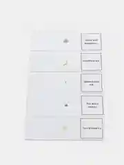 Микропрепараты 5 образцов+5 предметных стёкол (стекло)/Микропрепараты для микроскопа