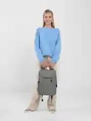 Рюкзак для ноутбука до 15,6", с USB-портом, серый