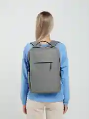 Рюкзак для ноутбука до 15,6", с USB-портом, серый