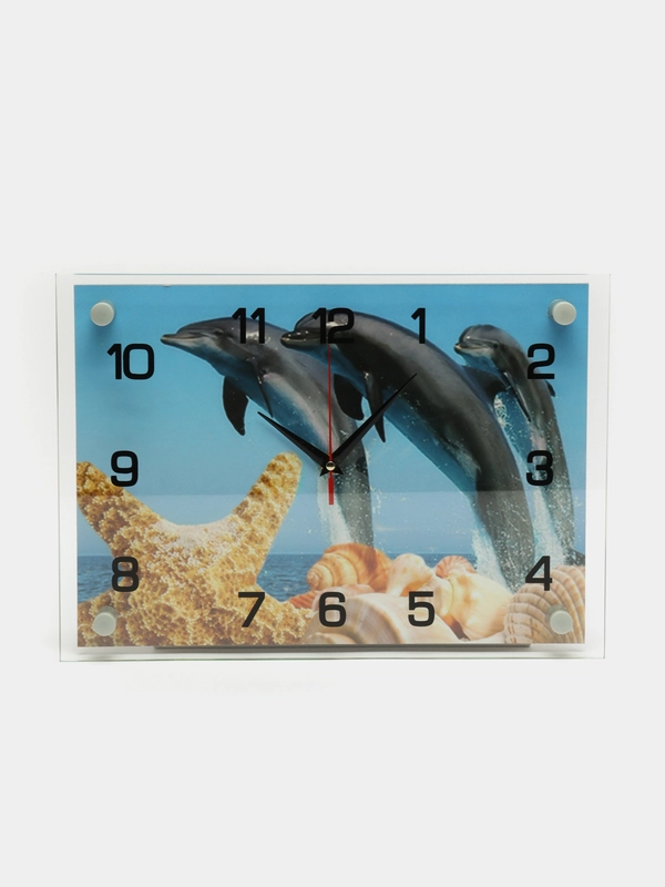 Часы настенные "Дельфины", 25 х 35 см