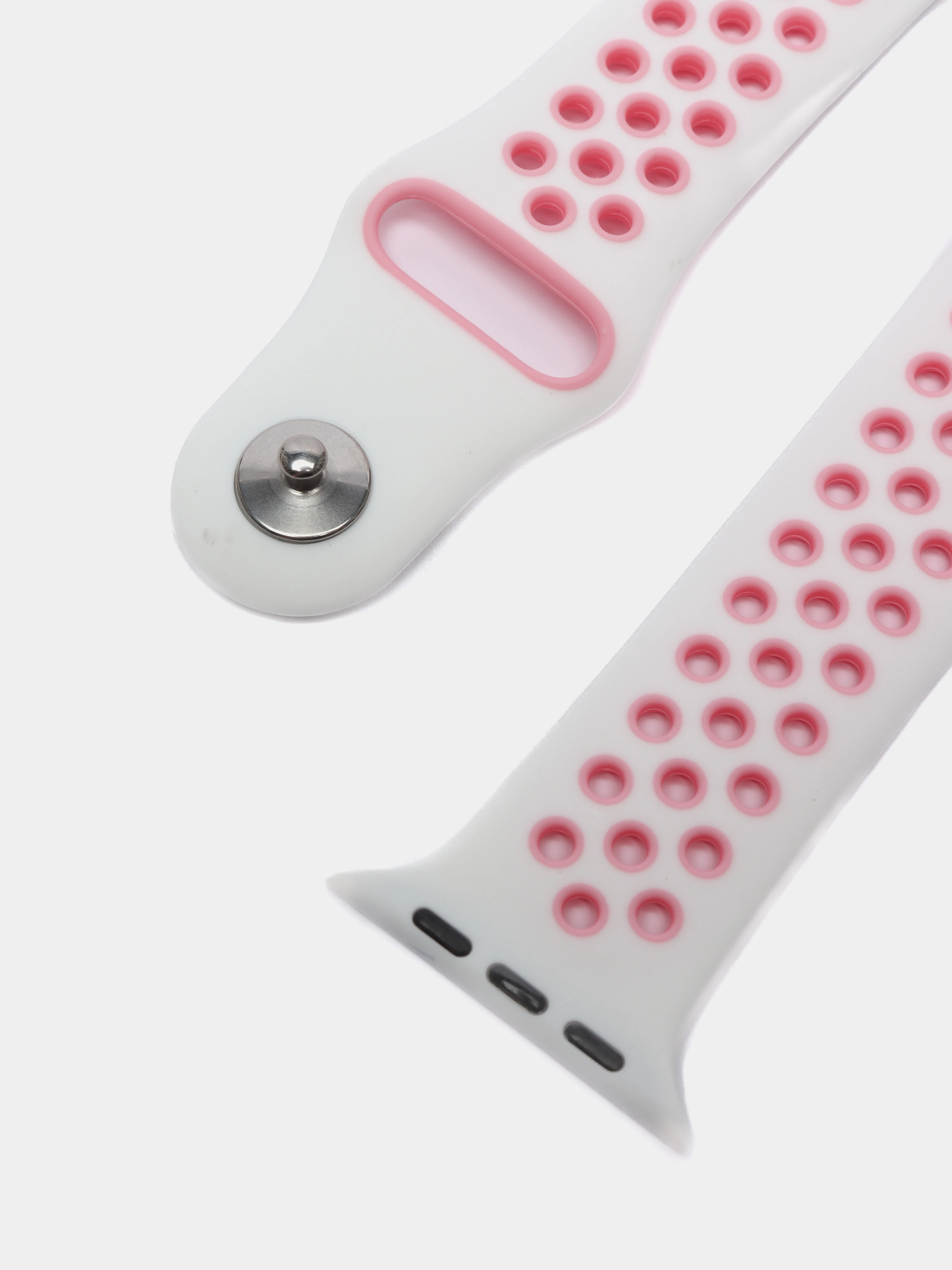 Тёмно-розовый ремешок, бампер и стекло Apple Watch Classic 38 40 42 44 mm Series 1, 2, 3, 4, 5, 6, SE