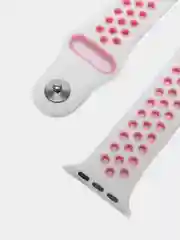 Тёмно-розовый ремешок, бампер и стекло Apple Watch Classic 38 40 42 44 mm Series 1, 2, 3, 4, 5, 6, SE