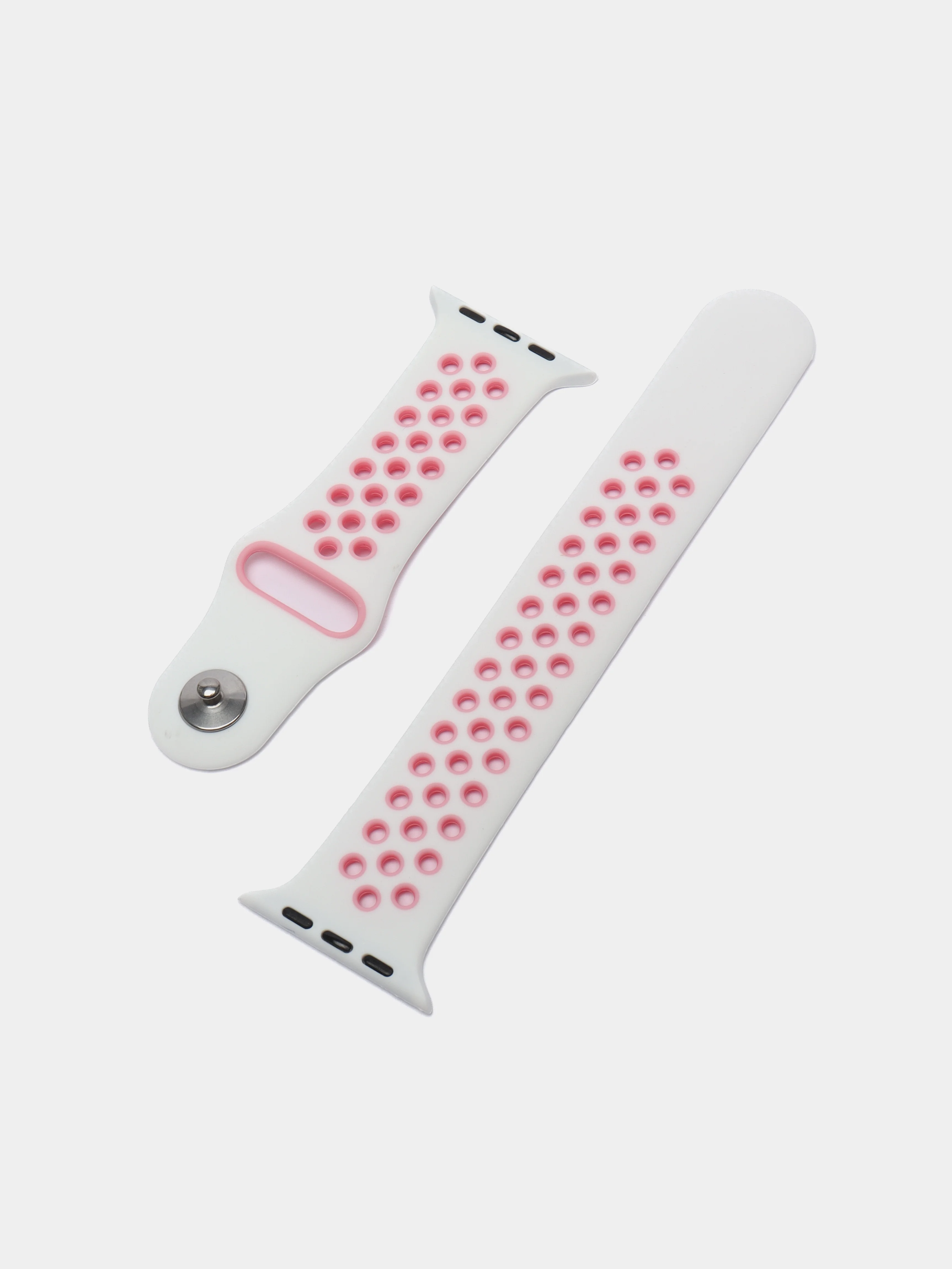 Тёмно-розовый ремешок, бампер и стекло Apple Watch Classic 38 40 42 44 mm Series 1, 2, 3, 4, 5, 6, SE