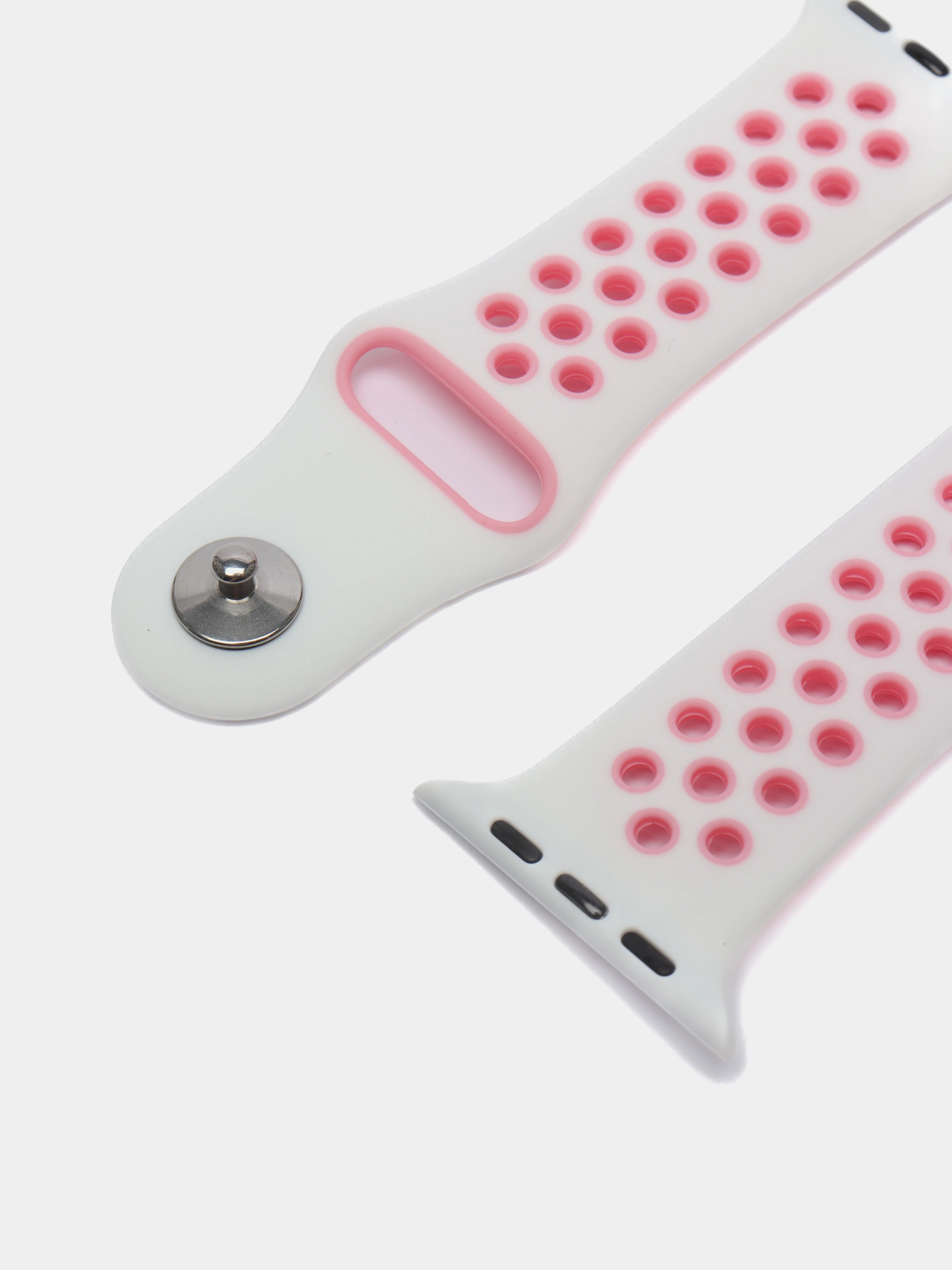 Тёмно-розовый ремешок, бампер и стекло Apple Watch Classic 38 40 42 44 mm Series 1, 2, 3, 4, 5, 6, SE