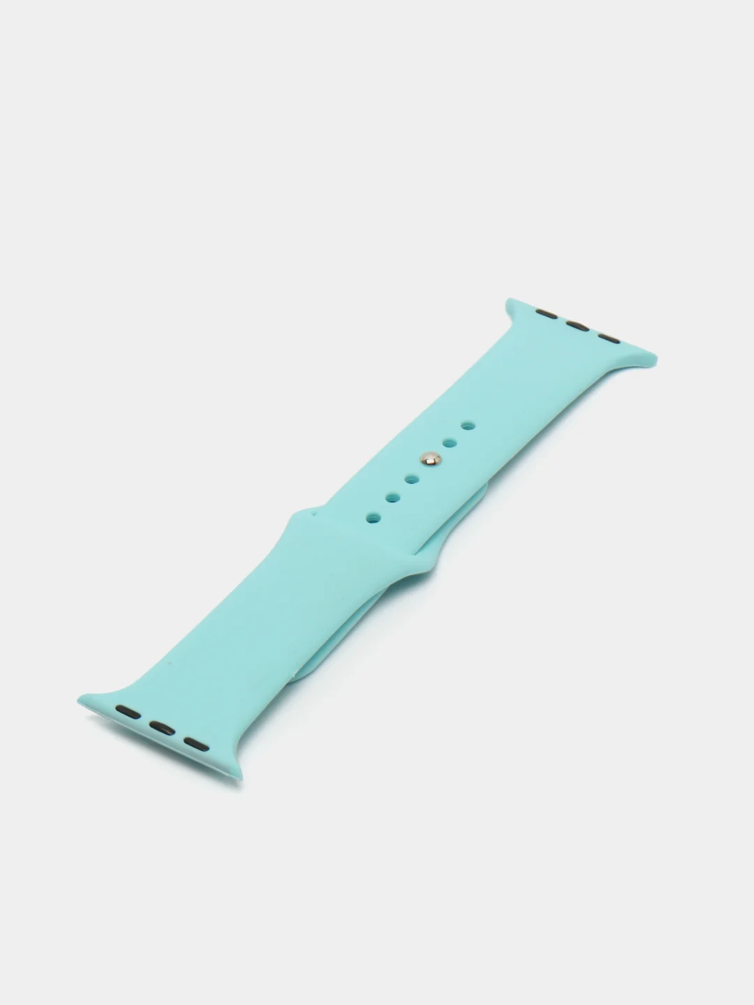 Голубой силиконовый ремешок для Apple Watch 3, 4, 5, 6, 7, SE на 38/42/40/44