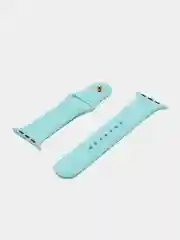 Голубой силиконовый ремешок для Apple Watch 3, 4, 5, 6, 7, SE на 38/42/40/44