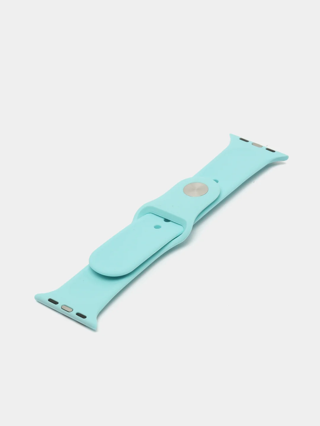 Голубой силиконовый ремешок для Apple Watch 3, 4, 5, 6, 7, SE на 38/42/40/44