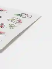 Коралловый меланж наклейки для маникюра ногтей, слайдеры