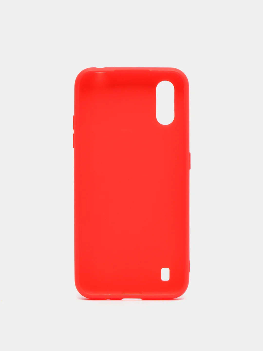 Красный чехол Samsung Galaxy A01 силиконовый