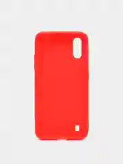 Красный чехол Samsung Galaxy A01 силиконовый