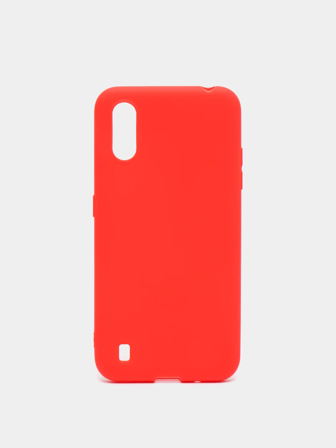 Красный чехол Samsung Galaxy A01 силиконовый