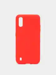 Красный чехол Samsung Galaxy A01 силиконовый