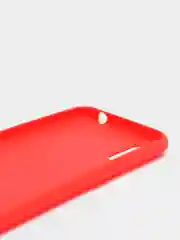 Красный чехол Samsung Galaxy A01 силиконовый
