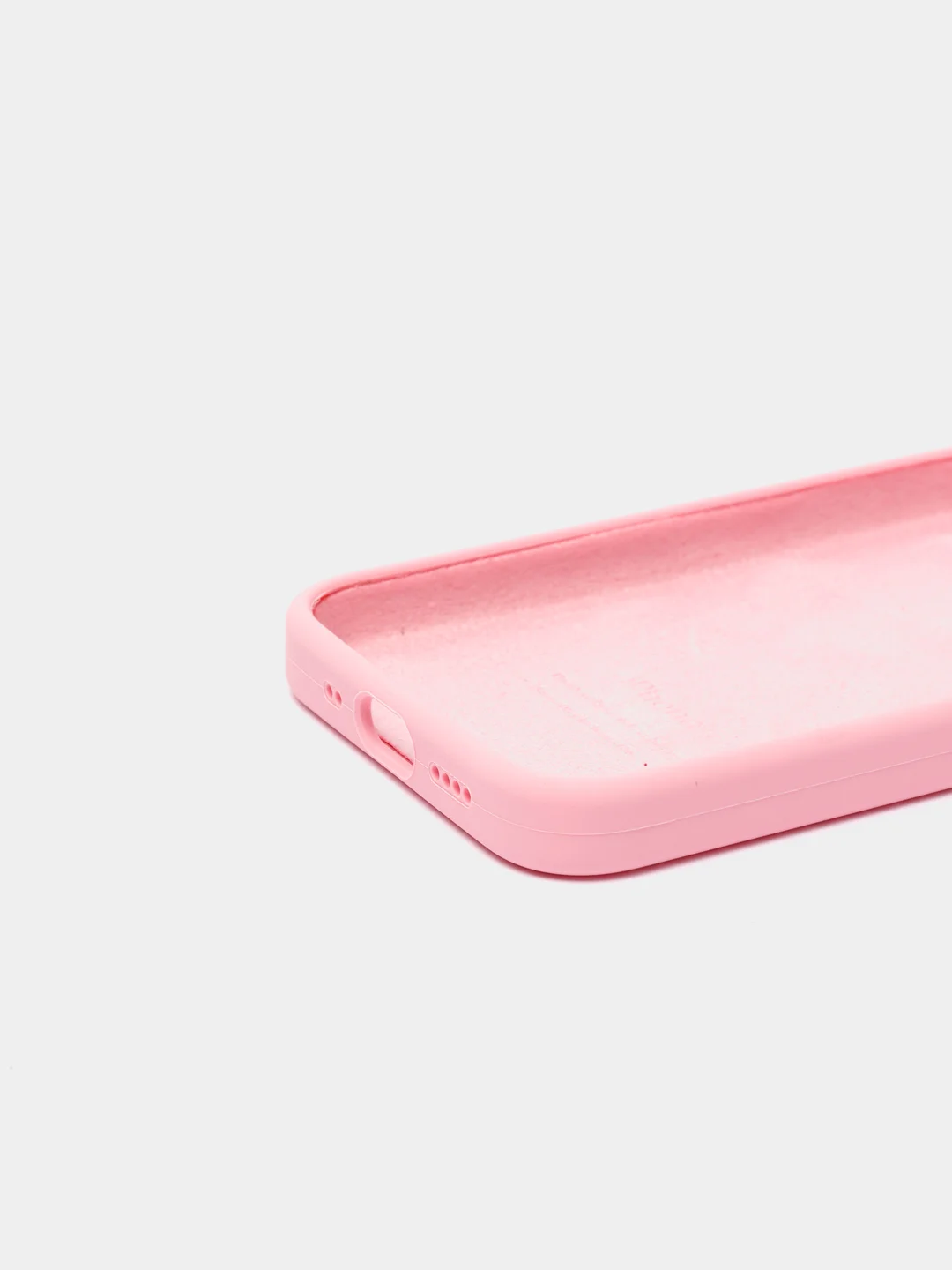 Розовый чехол Silicone Case для iPhone 13 / 14, Pro, Pro Max с закрытым низом