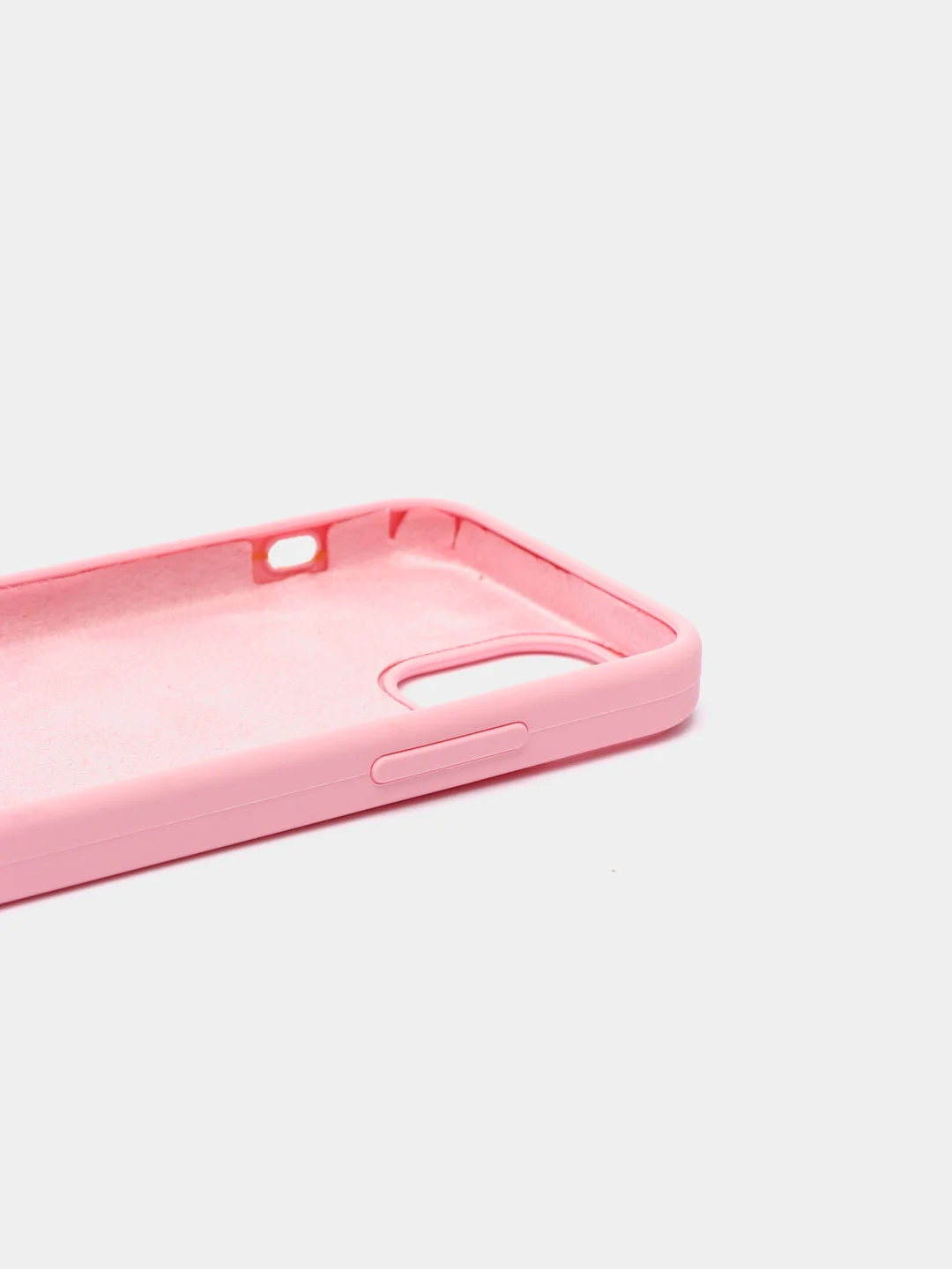 Розовый чехол Silicone Case для iPhone 13 / 14, Pro, Pro Max с закрытым низом