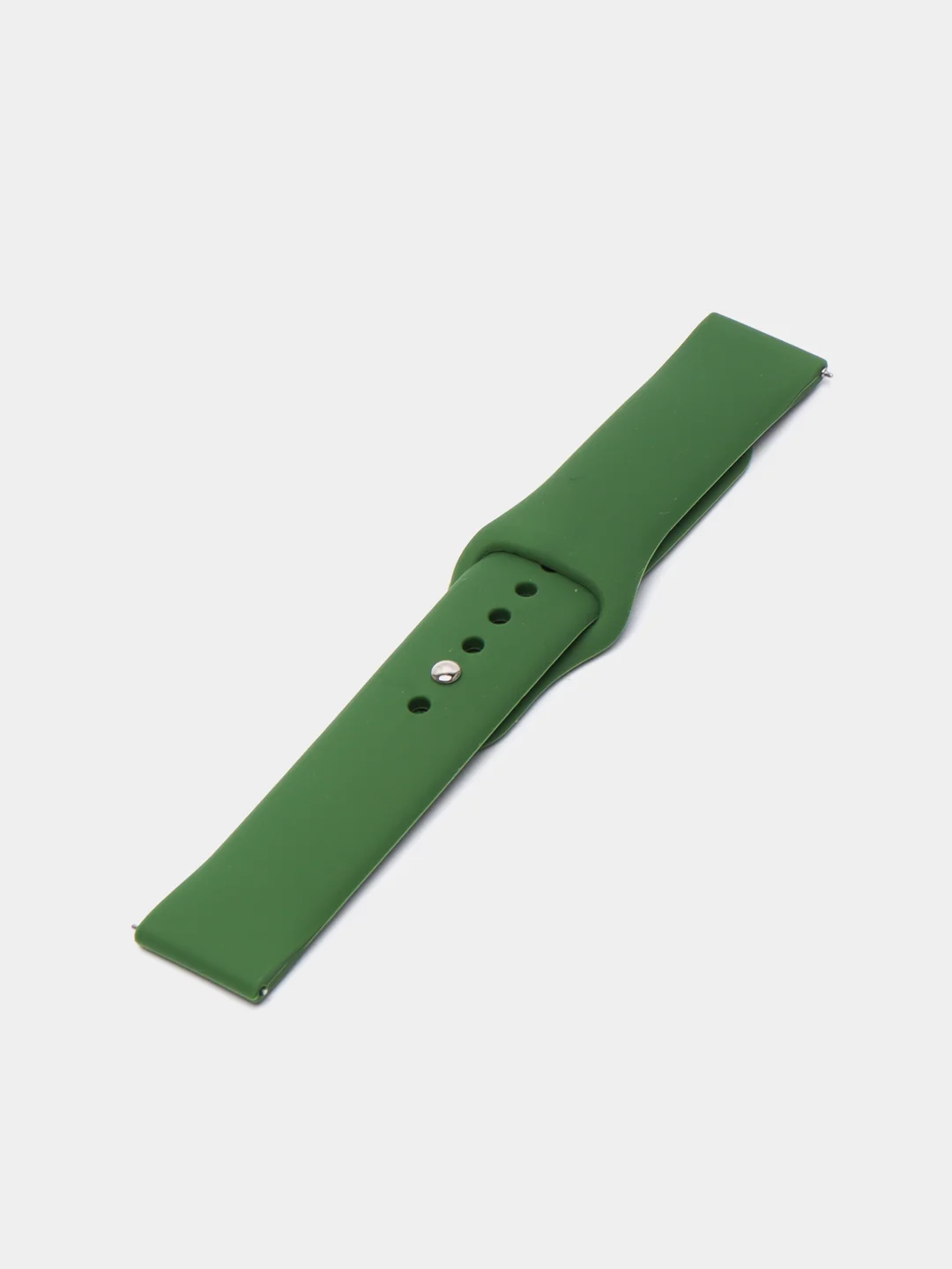 Лесной зеленый силиконовый ремешок для Xiaomi Amazfit Bip / Huawei / Samsung, 20 мм / 22 мм, с кнопкой