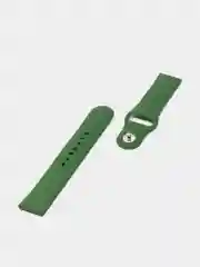Лесной зеленый силиконовый ремешок для Xiaomi Amazfit Bip / Huawei / Samsung, 20 мм / 22 мм, с кнопкой