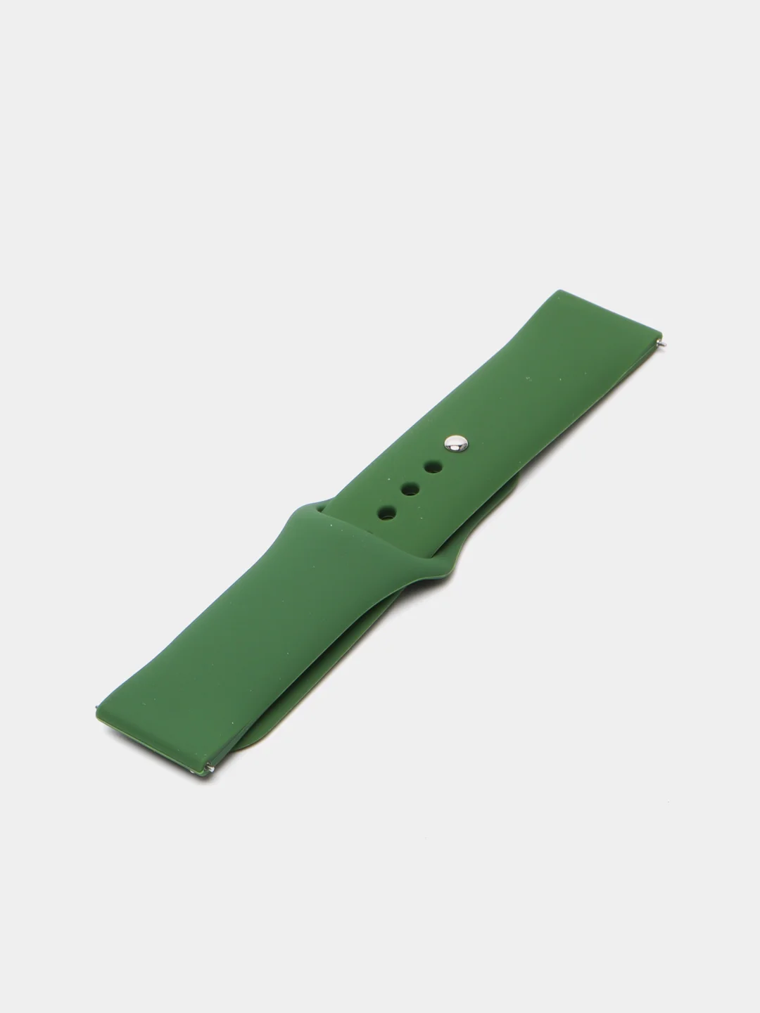 Лесной зеленый силиконовый ремешок для Xiaomi Amazfit Bip / Huawei / Samsung, 20 мм / 22 мм, с кнопкой