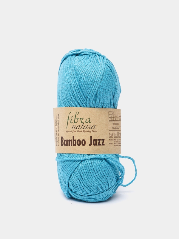 Пряжа "Bamboo Jazz", хлопок, бамбук, 132 м, 50 г, 207 бирюза