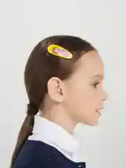 Желтый заколки для волос 3D, 2 штуки