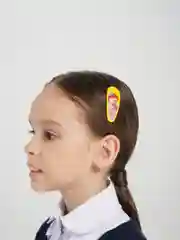 Желтый заколки для волос 3D, 2 штуки