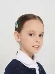Голубой заколки для волос 3D, 2 штуки