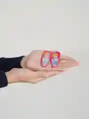 Тёмно-розовый заколки для волос 3D, 2 штуки