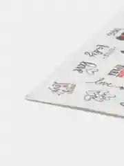 Коралловый меланж наклейки для маникюра ногтей, слайдеры