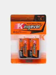 Батарейки Kingever Extra Heavy Duty, тип C (R14), 2 штуки