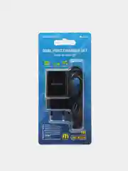 Черный зарядное устройство Borofone BA53A, 2USB, Micro-USB, Type-C, iPhone