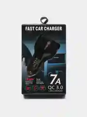 Черный автомобильное зарядное устройство 2 USB и Type C