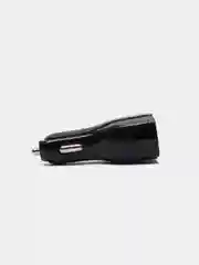 Черный автомобильное зарядное устройство 2 USB и Type C