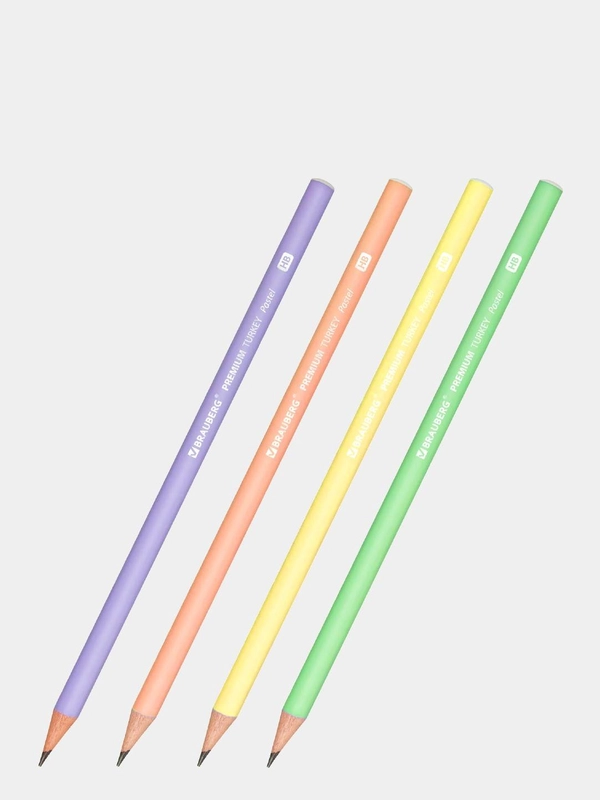Простой карандаш чернографитный "Pastel Premium"