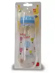 Красный бутылочка Baby Land 240 мл с силиконовой классической соской
