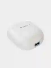 Белый bluetooth-наушники Borofone BE49, с микрофоном TWS