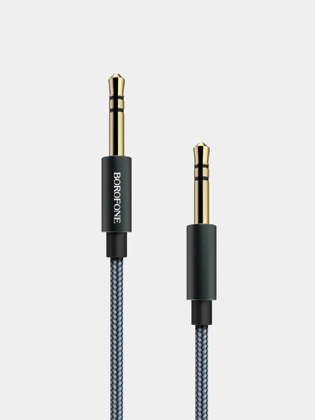 Золотой кабель aux Аудиокабель Borofone BL3 AUX, 3.5 мм, 1 м