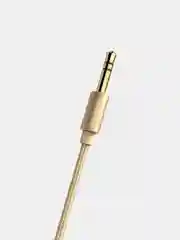 Золотой кабель aux Аудиокабель Borofone BL3 AUX, 3.5 мм, 1 м