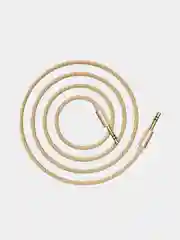 Золотой кабель aux Аудиокабель Borofone BL3 AUX, 3.5 мм, 1 м