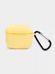 Желтый чехол Apple Airpods 3 с карабином силиконовый аирподс