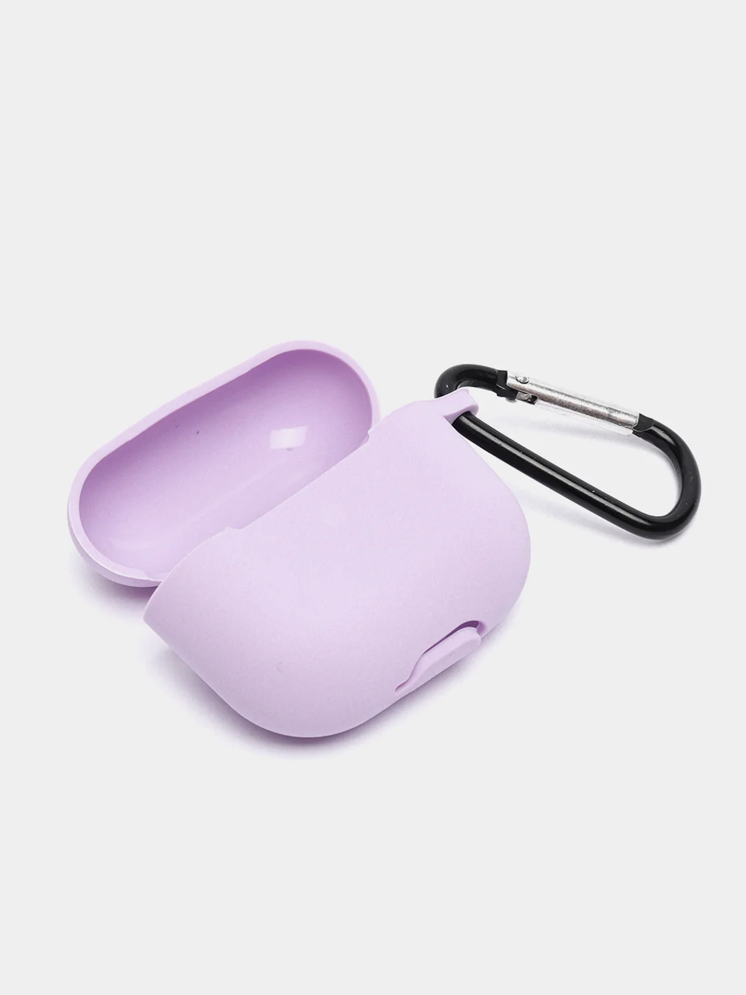 Красный чехол Apple Airpods 3 с карабином силиконовый аирподс