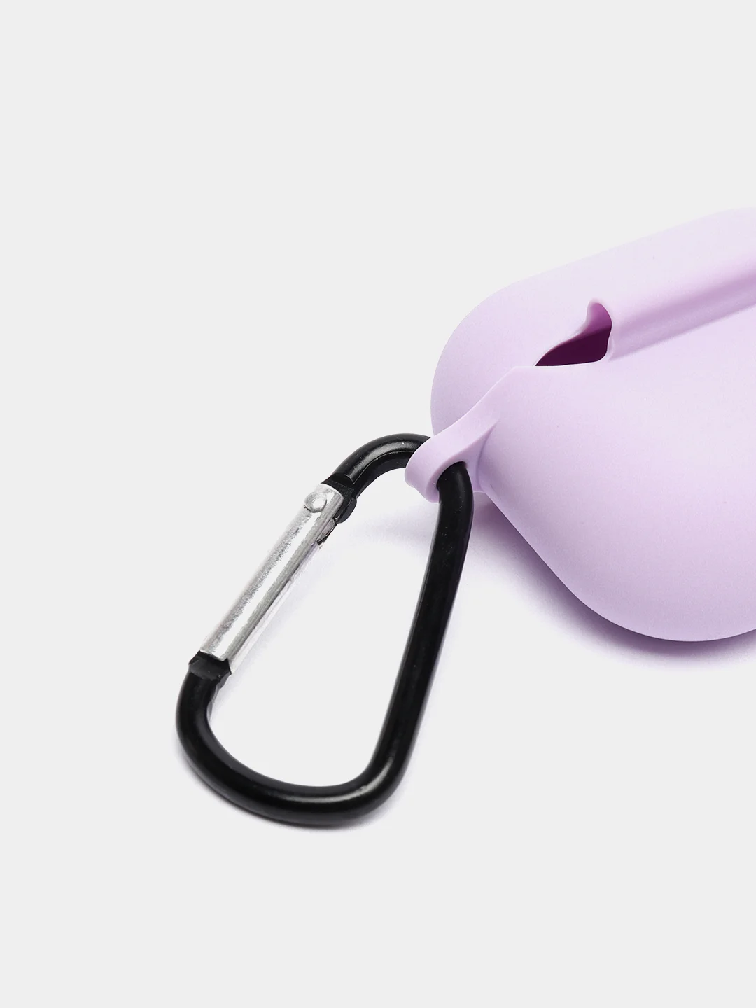 Красный чехол Apple Airpods 3 с карабином силиконовый аирподс