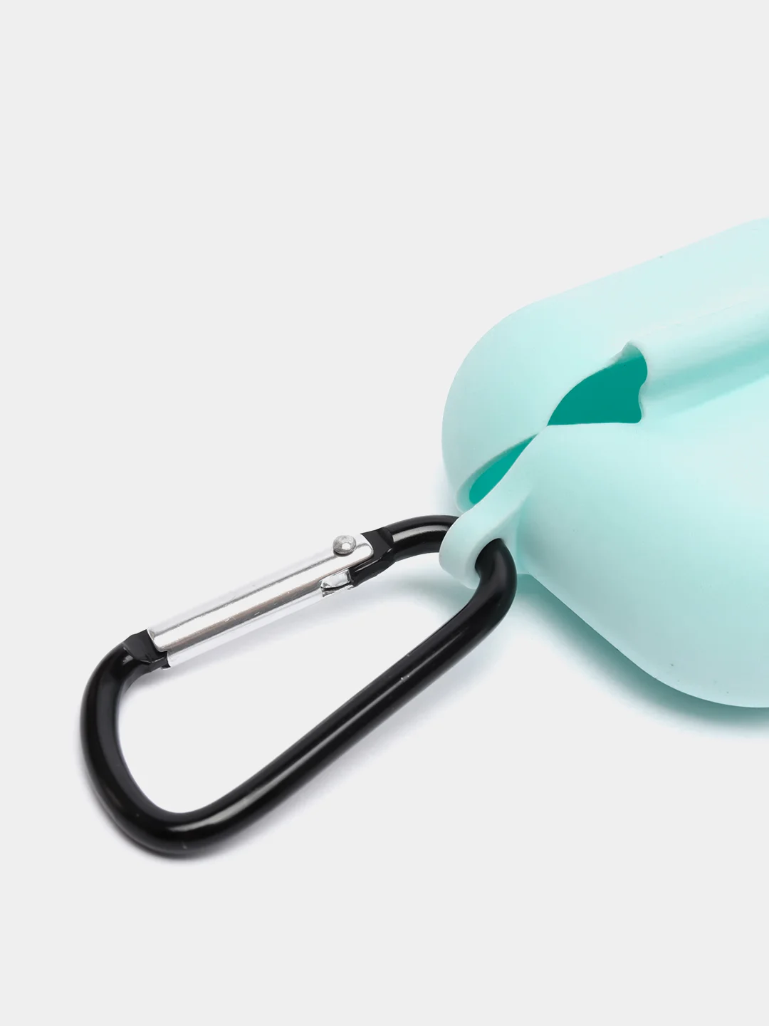 Мятный чехол Apple Airpods 3 с карабином силиконовый аирподс