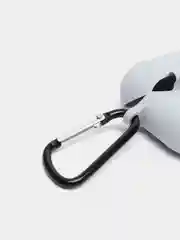 Серый чехол Apple Airpods 3 с карабином силиконовый аирподс