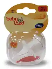 Соска-пустышка Baby Land полностью силиконовая круглая 3мес+
