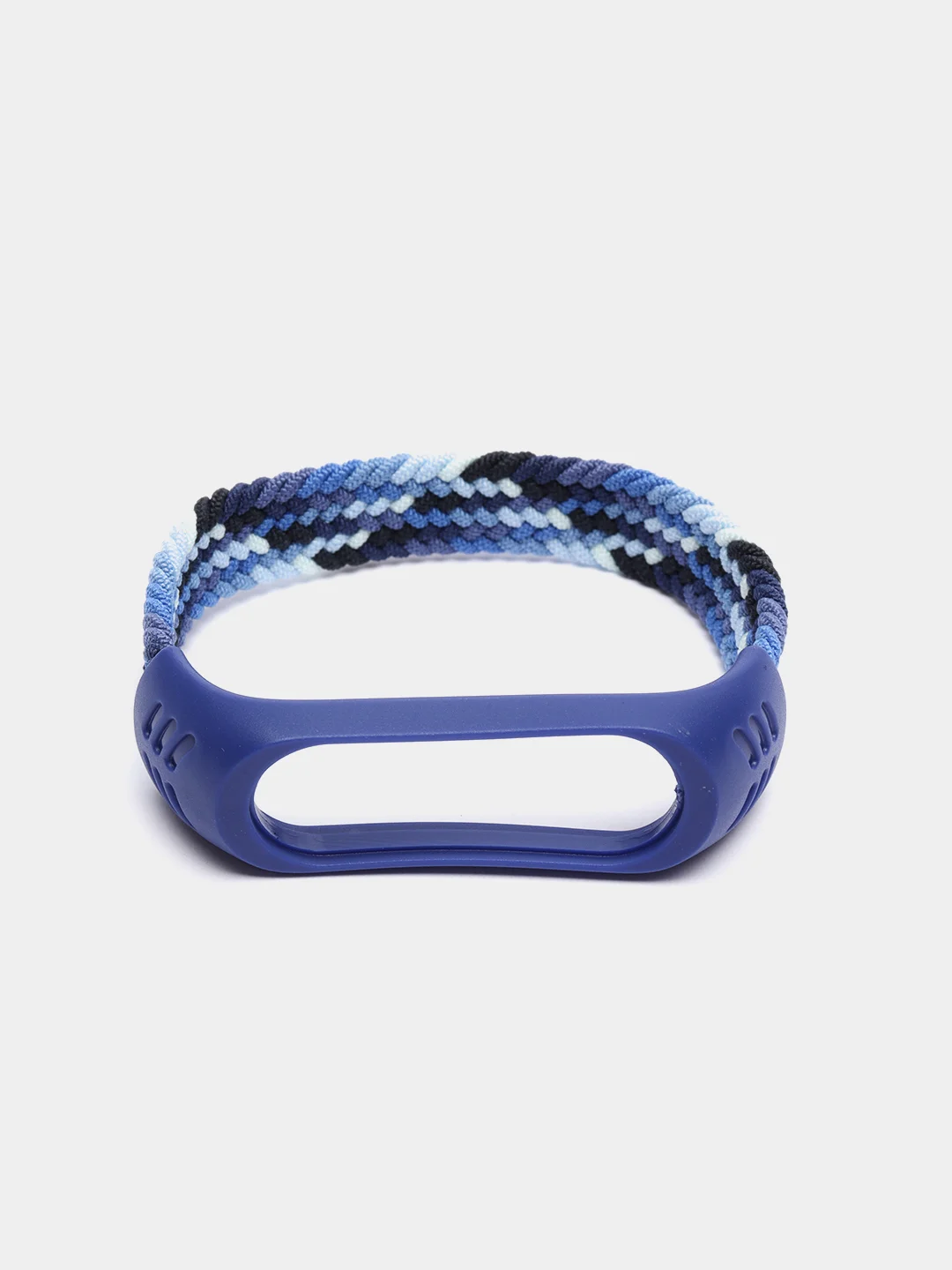Синий меланж плетеный нейлоновый ремешок / монобраслет для Xiaomi Mi Band 3, 4, 5 и 6